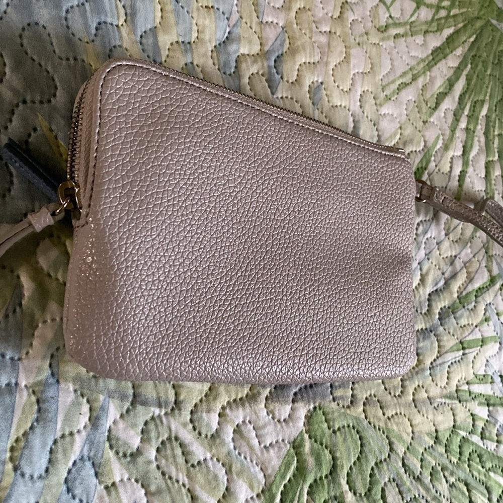 Nine West Double Pocket Color Block Wristlet Blue… - image 6